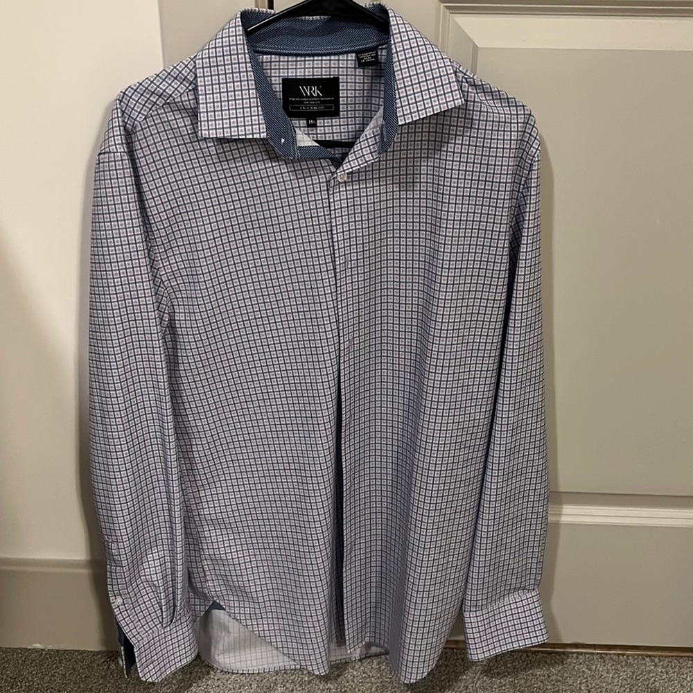 WRK Dri-Fit Stretch Dress Shirt (15 1/2” Neck)